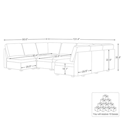 Sofinity Cloud Couch Sectional For Living Room