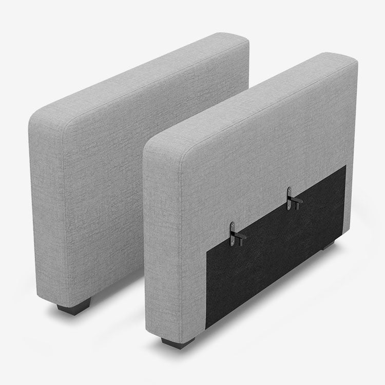 Sofinity Cloud Couch sectional sofa in Cloud Grey, chenille fabric, A-Pair of Arms | Individual Modules configuration #50245400592604