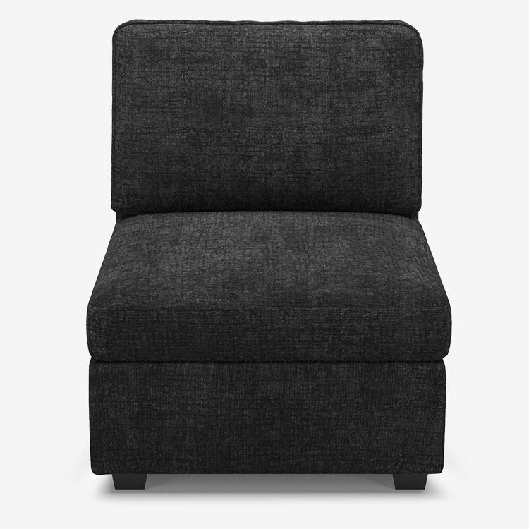 Sofinity Cloud Couch sectional sofa in Graphite Grey, chenille fabric, B-Seat | Individual Modules configuration #50245401149660