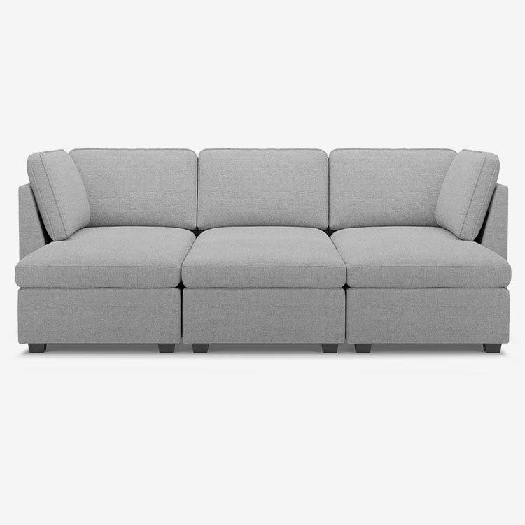 Sofinity Cloud Couch sectional sofa in Cloud Grey, chenille fabric, 5B+C configuration #50245400920284
