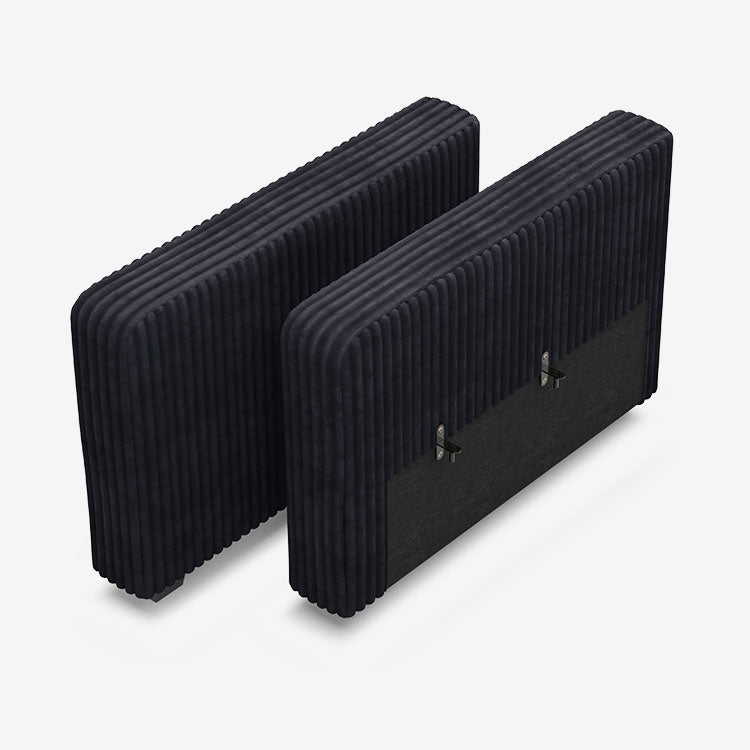 Sofinity Cloud Couch sectional sofa in Obsidian Black, corduroy fabric, A-Pair of Arms | Individual Modules configuration #50245399019740