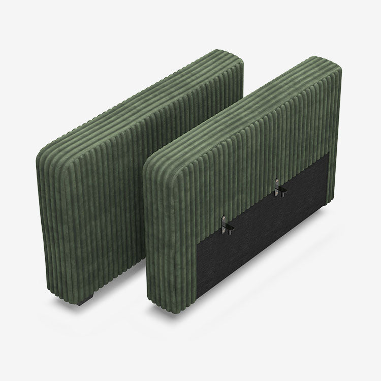Sofinity Cloud Couch sectional sofa in Olivewood Green, corduroy fabric, A-Pair of Arms | Individual Modules configuration #50245398495452