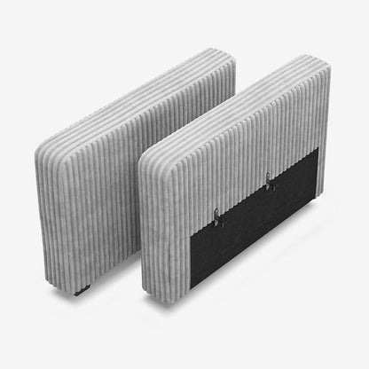 Sofinity Cloud Couch sectional sofa in Cloud Gray, corduroy fabric, A-Pair of Arms | Individual Modules configuration #50245399544028