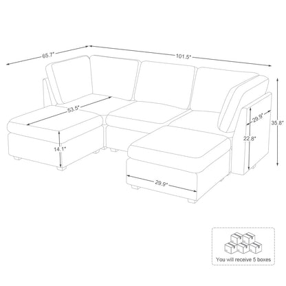 Sofinity Cloud Couch Sectional For Living Room