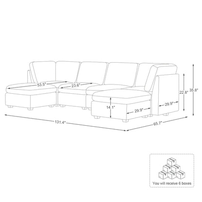 Sofinity Cloud Couch Sectional For Living Room