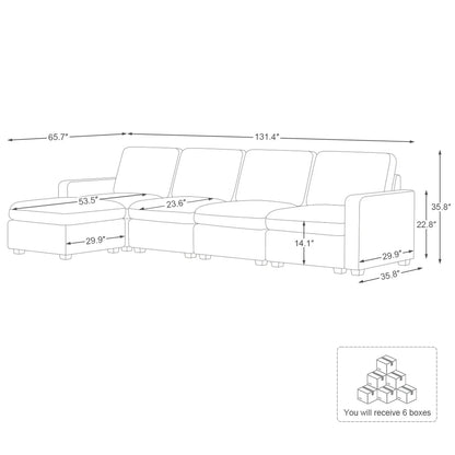 Sofinity Cloud Couch Sectional For Living Room